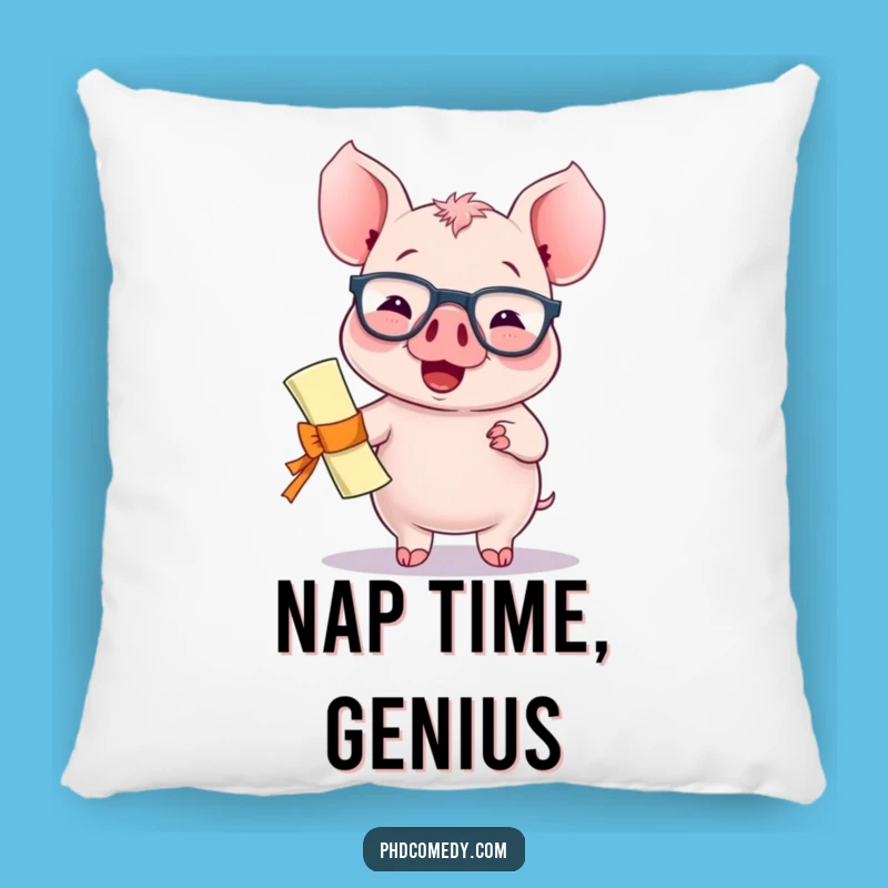 Cozy Funny Kawaii Piglet Pillow: Smart Cuddles Humor, Adorable Funny Gift
