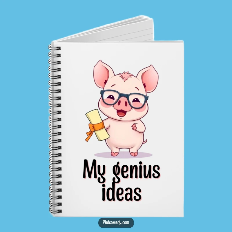 Funny Kawaii Piglet Notebook: Smart Ideas, Perfect Funny Gift Journal
